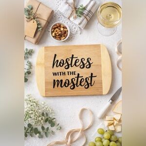Hostess With the Mostest Bamboo Serving / Cutting Board